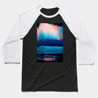 Landscape Glitch #1 - Contemporary Exclusive Modern Design Baseball T-Shirt